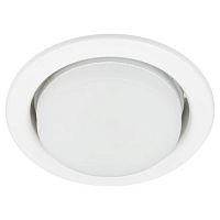 Светильник KL35 WH /1 (к) Set 5 GX53 IP20 под лампу встраив. с термокольцом бел. (уп.5шт) Эра Б0071342