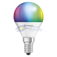 Лампа светодиодная SMART+ WiFi Mini Bulb Multicolour 5Вт (замена 40Вт) 2700…6500К E14 (уп.3шт) LEDVANCE 4058075485990