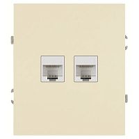 Розетка информационная 2-м СП Arktik RJ45 16А IP20 250В сл. кость Эра Б0070485