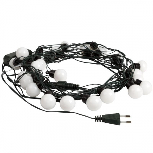 Гирлянда светодиодная "Шарики" 5м d30мм 25LED RGB 6Вт 220-240В IP20 провод ПВХ темн. зел. Neon-Night 303-569 фото 5