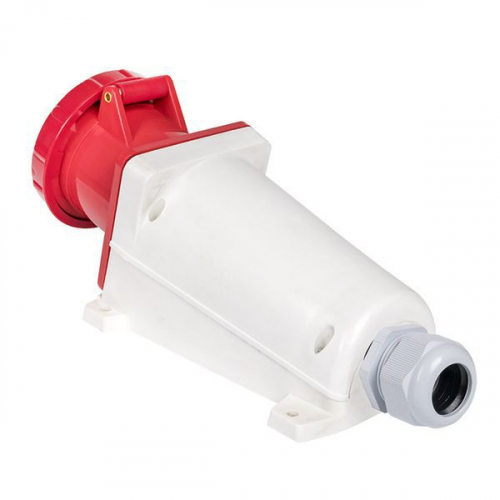 Розетка стационарная наружная 145 3P+PE+N 125А 380В IP67 EKF ps-145-125-380 фото 8