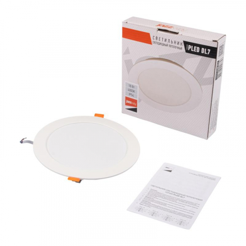 Светильник светодиодный PLED DL7 WH Downlight 18Вт 4000К IP54 170х26мм ДВО встраив. JazzWay 5046658 фото 4 Светильник светодиодный PLED DL7 WH Downlight 18Вт 4000К IP54 170х26мм ДВО встраив. JazzWay 5046658 фото 4