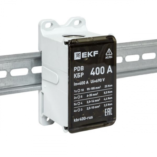 Блок распределительный клеммный КБР 400А EKF kbr400-rus фото 3