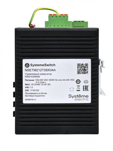 Коммутатор промышленный управляемый Ethernet L2 8х10/100/1000BaseT 4х100/1000BaseX SFP SE NSETM212T08X04A фото 2