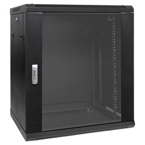Шкаф настенный 19дюйм TERACOM PRO 12U 600х450мм дверь стеклянная с замком-ручкой черн. EKF TRP-WLL-1264-40B Шкаф настенный 19дюйм TERACOM PRO 12U 600х450мм дверь стеклянная с замком-ручкой черн. EKF TRP-WLL-1264-40B