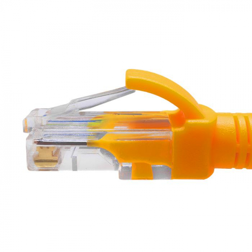 Патч-корд UTP 5e 4х2 26AWG (7х0.16мм) Cu LSZH 3м желт. SUPRLAN 10-0164 фото 3