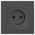 Розетка 1-м СП Accent 6-201-07 16А IP20 250В 2P графит Intro Б0063669