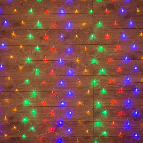 Гирлянда светодиодная "Сеть" 1.5х1.5м 150LED мультиколор 12Вт 220-240В IP20 с контроллером 8 режимов провод ПВХ прозр. Neon-Night 215-129 Гирлянда светодиодная "Сеть" 1.5х1.5м 150LED мультиколор 12Вт 220-240В IP20 с контроллером 8 режимов провод ПВХ прозр. Neon-Night 215-129