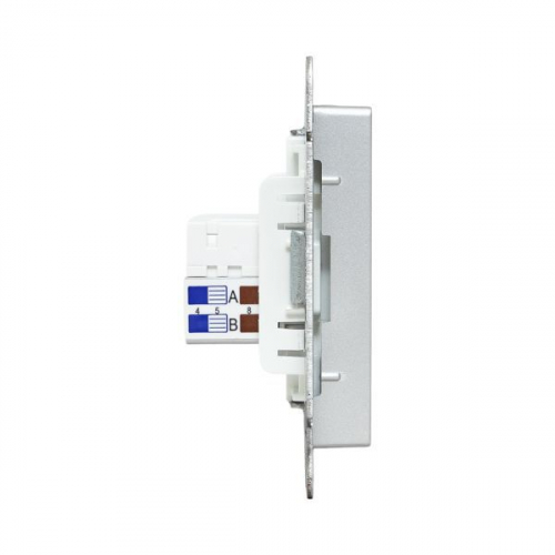 Розетка компьютерная 2-м СП Эпика RJ45 кат.5 механизм алюм. EKF UP1-SOA-2RJ45-5 фото 3 Розетка компьютерная 2-м СП Эпика RJ45 кат.5 механизм алюм. EKF UP1-SOA-2RJ45-5 фото 3