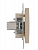 Розетка компьютерная СП Rain RJ45 16А IP20 механизм крем. LEZARD 703-0388-139