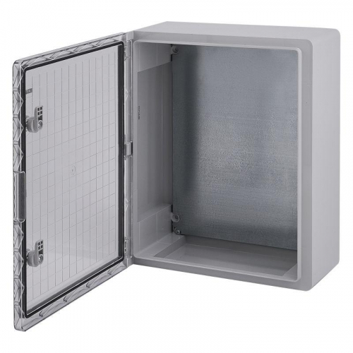 Корпус ЩМПп 500х400х180 УХЛ1 IP65 с прозр. дверцей и монтажн. панелью АБС пластик. Rexant 11-0414 фото 4