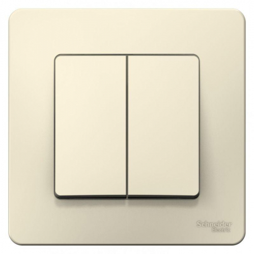 Переключатель проходной 2-кл. СП Blanca 10А IP20 (сх. 6+6) 250В молочн. SE BLNVS106602 фото 2