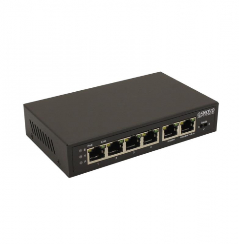 Коммутатор PoE/ удлинитель SW-20600/D Fast Ethernet на 6 портов с питанием по PoE OSNOVO 13247 Коммутатор PoE/ удлинитель SW-20600/D Fast Ethernet на 6 портов с питанием по PoE OSNOVO 13247