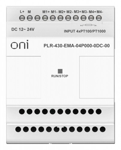 Модуль расширения входов выходов ПЛК 430 4 входа Pt100/Pt1000 24В DC ONI PLR-430-EMA-04P000-0DC-00 фото 2