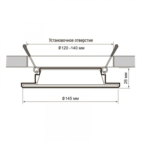 Светильник светодиодный PLED DL7 12Вт 3000К IP54 1020лм WH встраив. бел. Pro JazzWay 5069060 фото 6 Светильник светодиодный PLED DL7 WH 12Вт 3000К IP54 1020лм встраив. бел. JazzWay 5069060 фото 6