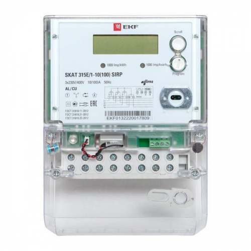 Счетчик Skat 315E/1-10(100) SIRP 3ф EKF 31502R фото 3 Счетчик Skat 315E/1-10(100) SIRP 3ф EKF 31502R фото 3