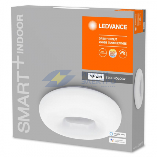 Светильник светодиодный SMART WIFI ORBIS DONUT RD 400 TW WT LEDVANCE 4058075486300 фото 4