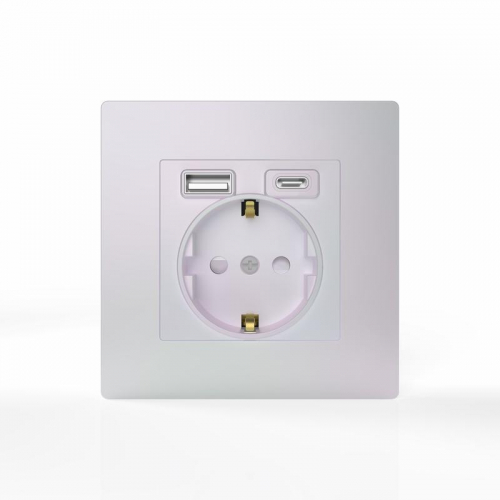 Розетка 1-м СП Pixel IP20 с заземл. с 2-мя заряд. устр. USB тип A+C механизм перламутр. TOKOV ELECTRIC TKE-PX-R1U2AC-C04 фото 4 Розетка 1-м СП Pixel IP20 с заземл. с 2-мя заряд. устр. USB тип A+C механизм перламутр. TOKOV ELECTRIC TKE-PX-R1U2AC-C04 фото 4