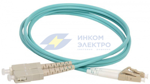 Патч-корд оптический коммутационный соединительный для многомодового кабеля (MM); 50/125 (OM3); LC/UPC-SC/UPC (Duplex) (дл.3м) ITK FPC5003-LCU-SCU-C2L-3M