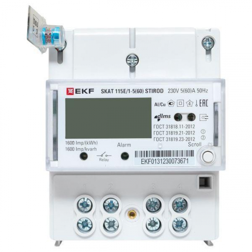 Счетчик SKAT 115E/1-5(60) STIROD 1ф 2т МСК+0 EKF 11503R фото 13