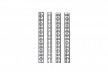 Шасси монтажное DekraftUno 50х25S для Ш=1200мм (уп.4шт) DEKraft 32776DEK