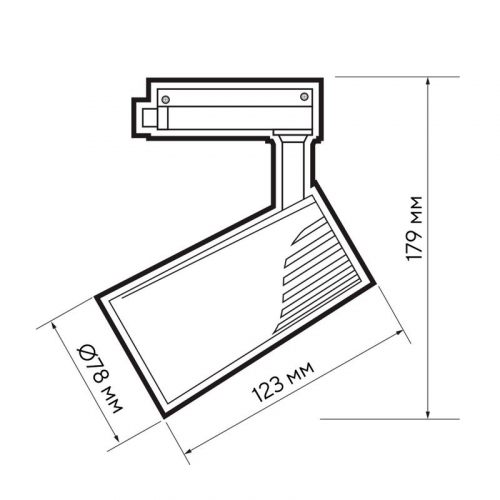 Светильник светодиодный трековый PTR 1725 25Вт 4000К IP40 24град. WH бел. JazzWay 5026148 фото 12