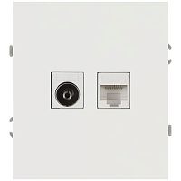 Розетка комбинированная СП Arktik RJ45 + TV 16А IP20 250В бел. матов. Эра Б0070501