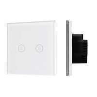 Выключатель сенсорный SWT-OMALI-S02-ZB-WH 10А 250В Zigbee стекло Arlight 050041