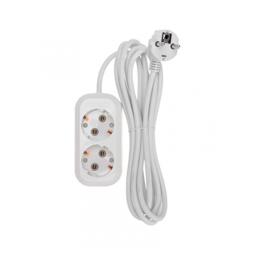 Удлинитель 2х3м с заземл. 3х0.75 бел. PROCONNECT 13-4203 фото 3