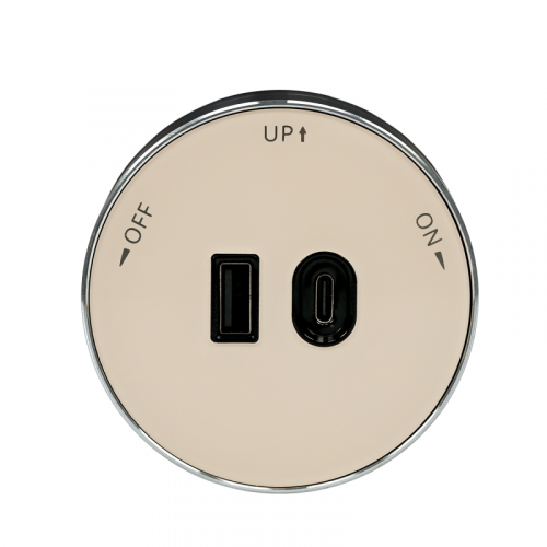 Розетка MultiTrack с 2-мя заряд. устройствами USB тип А+С 18Вт 5В/3А тип MTK03 песочн. SE MTK13003P фото 5 Розетка MultiTrack с 2-мя заряд. устройствами USB тип А+С 18Вт 5В/3А тип MTK03 песочн. SE MTK13003P фото 5