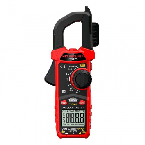 Клещи токовые цифровые KT 207А PROLINE КВТ 91919 Клещи токовые цифровые KT 207А PROLINE КВТ 91919