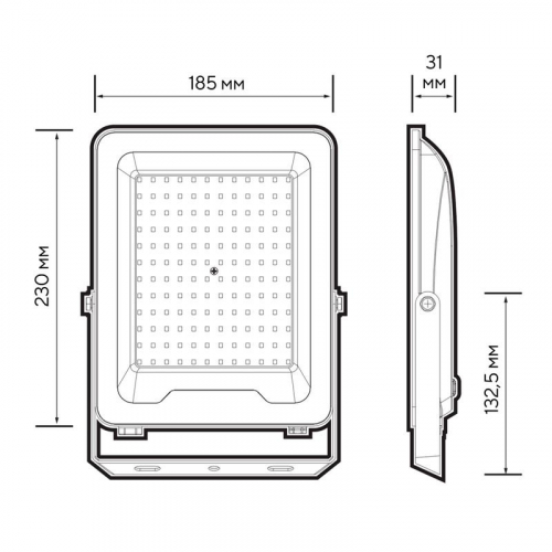 Прожектор светодиодный PFL-V 100Вт 6500К IP65 ДО JazzWay 5039759 фото 8