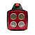 Фонарь аккумуляторный LED38101 40LED+2COB 4 реж. Type-C PowerBank пластик коробка черн./малин. Ultraflash 15951