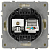 Розетка комбинированная СП Galaxy RJ45 + TV 16А IP20 250В сл. кость Эра Б0070778