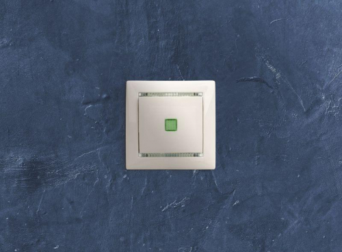 Выключатель 1-кл. СП Valena 10А IP31 250В с зел. индикацией механизм бел. IEK 774410 фото 5