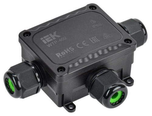 Коробка распределительная герметичная WTP-402 3 ввода IP68 IEK UWB10-T-450-41-03-68 Коробка распределительная герметичная WTP-402 3 ввода IP68 IEK UWB10-T-450-41-03-68