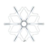 Фигура светодиодная "Снежинка" 60х60см LED бел. 50Вт IP65 эффект тающих сосулек гибкий неон Neon-Night 501-225