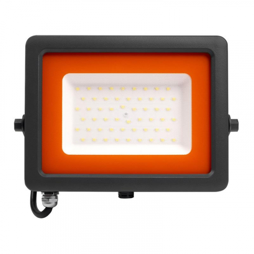 Прожектор светодиодный PFL-S2 50Вт 6500К IP65 220–240В ДО с клапаном закален. матов. стекло сер. JazzWay 2853301D фото 2