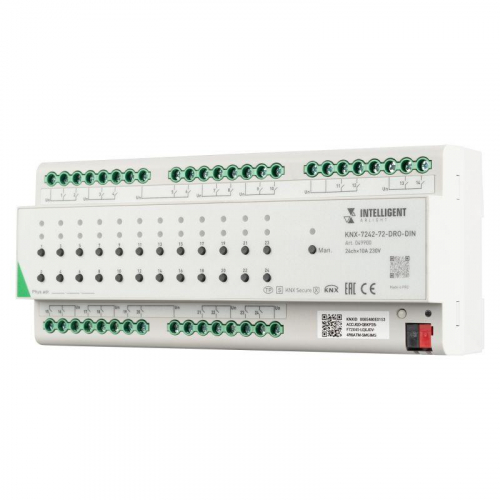 Модуль релейный KNX-7242-72-DRO-DIN Grey (BUS 24х10А) IP20 пластик INTELLIGENT ARLIGHT 049900 Модуль релейный KNX-7242-72-DRO-DIN Grey (BUS 24х10А) IP20 пластик INTELLIGENT ARLIGHT 049900