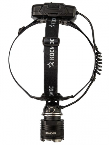 Фонарь налобный аккум. 10Вт P70 LED/Li-ion18650 3х1200мА.ч алюм. КОСМОС KOC853Lit фото 4