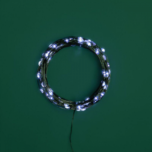 Гирлянда "Роса" 20м 200LED бел. IP20 230В с контроллером провод зел. Neon-Night 303-265 фото 5