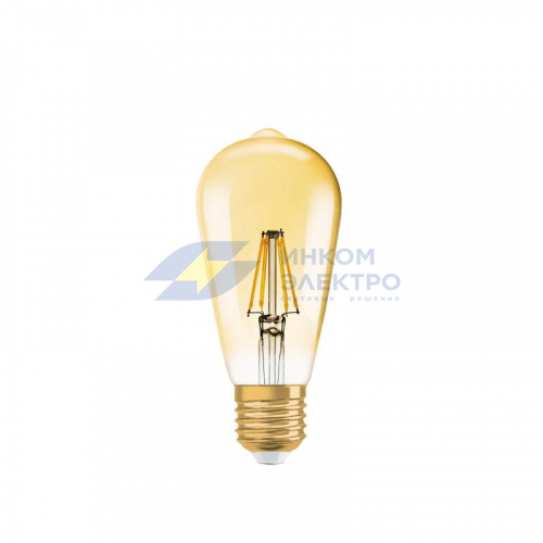 Лампа светодиодная филаментная 1906LED EDISOND6.5W/824 230В FIL GD FS1 E27 OSRAM 4052899972360 фото 3