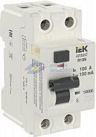 Выключатель дифференциального тока (УЗО) 2п 100А 100мА тип A-S ВДТ R10N ARMAT IEK AR-R10N-2-100AS100