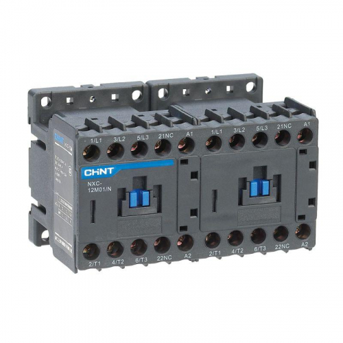 Контактор NXC-12M10/N реверс. 12А 220АС 1НО 50/60Гц CHINT 836628