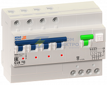 Выключатель автоматический дифференциального тока 4п C 63А 300мА тип A 6кА OptiDin VD63 УХЛ4 КЭАЗ 103494