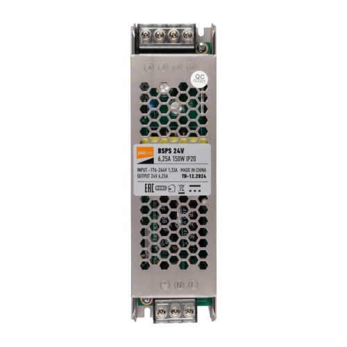 Блок питания для светодиод. ленты BSPS 24В 6.25А=150Вт IP20 Pro JazzWay 5062207