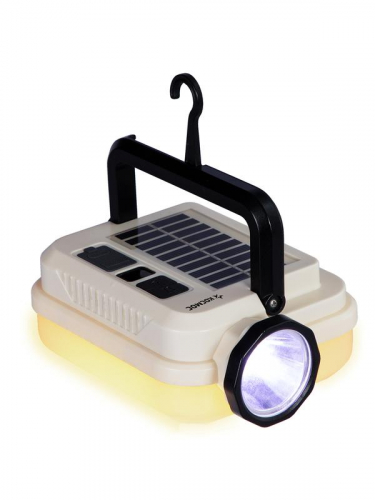 Фонарь кемпинговый аккум. 5Вт Laser Led/59 SMDLed/Li-ion2х18650/2400мА.ч солн.пан КОСМОСKOC620Lit фото 3
