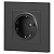 Розетка 1-м СП Accent 6-202-07 16А IP20 250В 2P+E Schuko графит Intro Б0063697