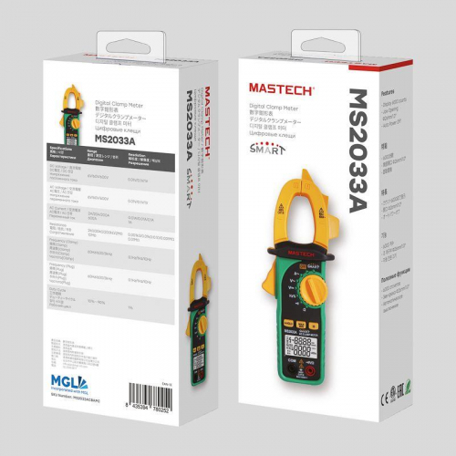 Клещи токовые MS2033A (SMART) Mastech 13-1320 фото 3 Клещи токовые MS2033A (SMART) Mastech 13-1320 фото 3
