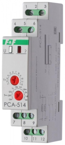 Реле времени PCA-514 2х8А 230В 2 перекл. IP20 задержка выключ. монтаж на DIN-рейке F&F EA02.001.005 Реле времени PCA-514 2х8А 230В 2 перекл. IP20 задержка выключ. монтаж на DIN-рейке F&F EA02.001.005